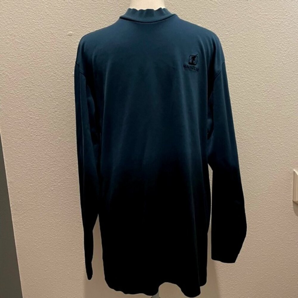 TW Tiger Woods for Nike Cotton LS Mock Neck Ombre Golf Shirt